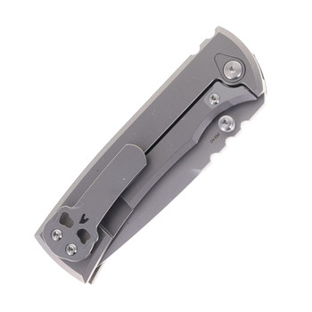 Chaves Knives Integral Redencion 229 Folding Knife Stonewashed Titanium Stonewashed Tanto Chaves Knives Integral Redencion 229 Folding Knife Stonewashed Titanium Stonewashed Tanto