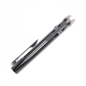 Chaves Knives Integral Redencion 229 Folding Knife Stonewashed Titanium Stonewashed Tanto Chaves Knives Integral Redencion 229 Folding Knife Stonewashed Titanium Stonewashed Tanto