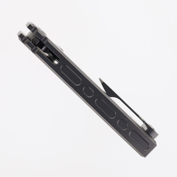 Chaves Knives Integral Redencion 229 Folding Knife Stonewashed Titanium Belt Satin Tanto Chaves Knives Integral Redencion 229 Folding Knife Stonewashed Titanium Belt Satin Tanto