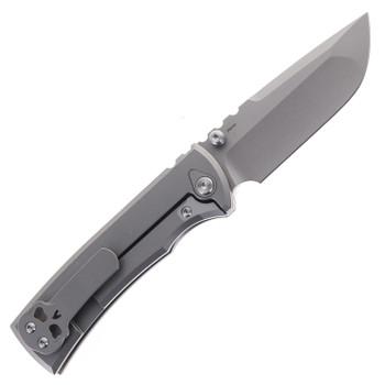 Chaves Knives Integral Redencion 229 Folding Knife Stonewashed Titanium Stonewashed Drop Point Chaves Knives Integral Redencion 229 Folding Knife Stonewashed Titanium Stonewashed Drop Point