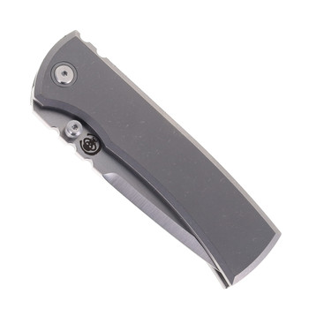 Chaves Knives Integral Redencion 229 Folding Knife Stonewashed Titanium Belt Satin Drop Point Chaves Knives Integral Redencion 229 Folding Knife Stonewashed Titanium Belt Satin Drop Point