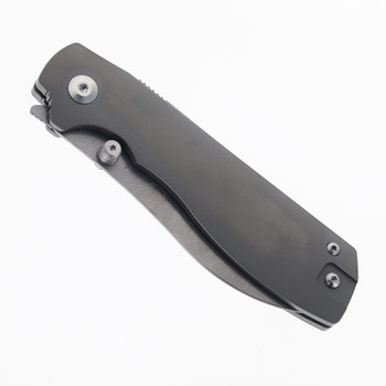 Sandrin Knives Torino Folding Knife Titanium Handle HRC71 Plain Edge