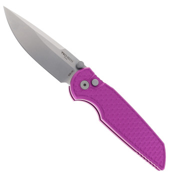 ProTech Integrity Folding Knife Purple Aluminum Handle S35VN Plain Edge PT-105-Purple