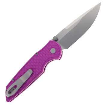 ProTech Integrity Folding Knife Purple Aluminum Handle S35VN Plain Edge PT-105-Purple