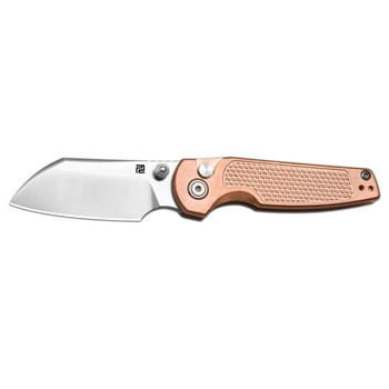 Artisan Cutlery Cleo Folding Knife Copper Handle S90V Wharncliffe Plain Edge 1871G-CO