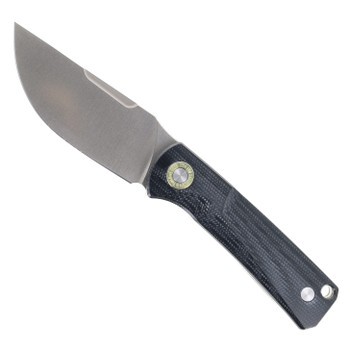 TwoSun Fixed Blade Knife Black Micarta Handle K110 Plain Edge TS521-K110