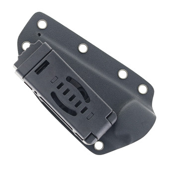 TwoSun Fixed Blade Knife Black Micarta Handle K110 Plain Edge TS521-K110