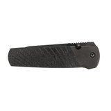 Cold Steel Hatamoto Folding Knife Black Carbon Fiber Handle 20CV Plain Black Blade CS-FL-40HATA