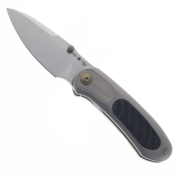 Ochs Worx Lontra EDX Folding Knife Black Twill Carbon Fiber Handle M390 Plain Edge Two Tone Satin Finish Ochs Worx Lontra EDX Folding Knife Black Twill Carbon Fiber Handle M390 Plain Edge Two Tone Satin Finish