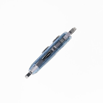 Ketuo Beetle Mini Folding Knife Crystalized Blue Titanium Handle M390 Plain Edge