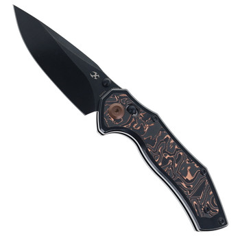 Kansept Apollo Folding Knife Blackwash Titanium/Copper Carbon