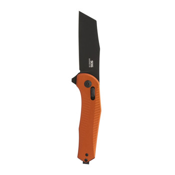 SOG Diverge XR 12-02-06-43 Folding Knife Burnt Orange/Black Aluminum Handle D2 Sheepsfoot Plain Edge