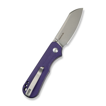 Civivi Crabby Folding Knife Purple G10 Handle 14C28N Plain Edge Stonewash Finish C24055-2
