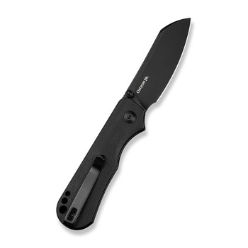 Civivi Crabby Folding Knife Black Canvas Micarta Handle 14C28N Plain Edge Black Stonewash Finish C24055-3