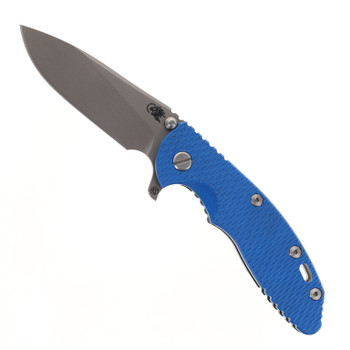 Hinderer XM-18 Skinny Slicer Folding Knife Blue G10 Handle Magnacut Working Finish