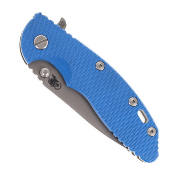 Hinderer XM-18 Skinny Slicer Folding Knife Blue G10 Handle Magnacut Working Finish
