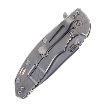 Hinderer XM-18 Skinny Slicer Folding Knife Orange G10 Handle Magnacut Stonewashed Finish