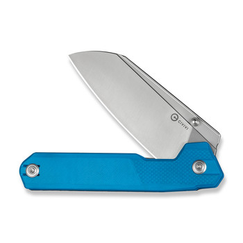 Civivi Hid Folding Knife Blue G10 Handle 14C28N Plain Edge Satin Finish C23008-5
