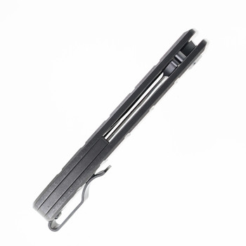 TwoSun Folding Knife Stonewash Titanium Handle 14C28N Plain Edge TS408-14C28N