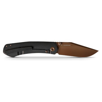 Vosteed Vallhund Folding Knife Black Titanium Handle S35VN Plain Edge Copper Dune Finish A2103 Vosteed Vallhund Folding Knife Black Titanium Handle S35VN Plain Edge Copper Dune Finish A2103