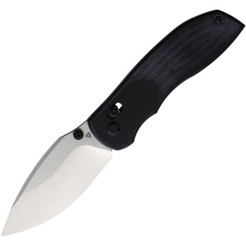 (Stiff Detent) Open Box/Returned Tuya Big Belly Folding Knife Black G10 Handle Satin 154CM Plain Edge (Stiff Detent) Open Box/Returned Tuya Big Belly Folding Knife Black G10 Handle Satin 154CM Plain Edge