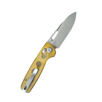 Kubey Bluff Folding Knife Translucent Ultem Handle 14C28N Drop Point Plain Edge Sandblast Finish KU248E Kubey Bluff Folding Knife Translucent Ultem Handle 14C28N Drop Point Plain Edge Sandblast Finish KU248E