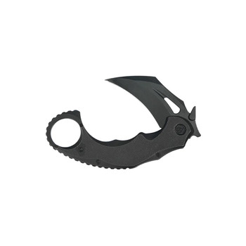 KB Wrath Folding Knife Black Titanium Handle M390 Karambit Plain Edge Blackwash Finish KB271C KB Wrath Folding Knife Black Titanium Handle M390 Karambit Plain Edge Blackwash Finish KB271C