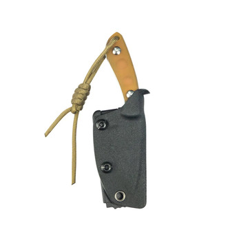 Kubey Bloom Fixed Blade Knife Ultem Handle 14C28N Plain Edge Beadblast Finish KU411C