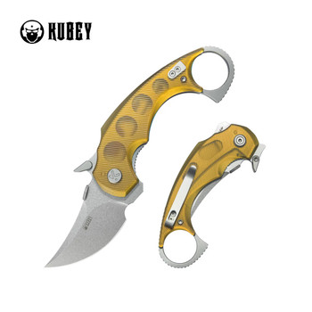 Kubey Jaw Pikal Folding Knife Ultem Handle 14C28N Plain Edge Beadblast Finish KU440C Kubey Jaw Pikal Folding Knife Ultem Handle 14C28N Plain Edge Beadblast Finish KU440C
