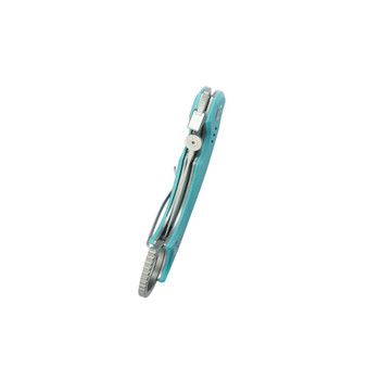 Kubey Jaw Folding Knife Tiffany Blue G10 Handle 14C28N Plain Edge Sandblast Finish KU439B Kubey Jaw Folding Knife Tiffany Blue G10 Handle 14C28N Plain Edge Sandblast Finish KU439B