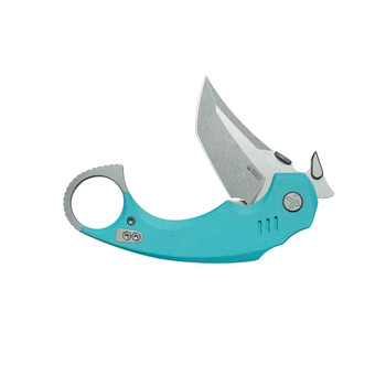 Kubey Jaw Folding Knife Tiffany Blue G10 Handle 14C28N Plain Edge Sandblast Finish KU439B Kubey Jaw Folding Knife Tiffany Blue G10 Handle 14C28N Plain Edge Sandblast Finish KU439B