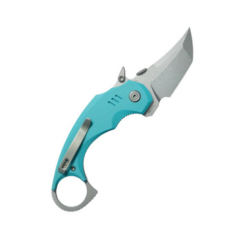 Kubey Jaw Folding Knife Tiffany Blue G10 Handle 14C28N Plain Edge Sandblast Finish KU439B Kubey Jaw Folding Knife Tiffany Blue G10 Handle 14C28N Plain Edge Sandblast Finish KU439B