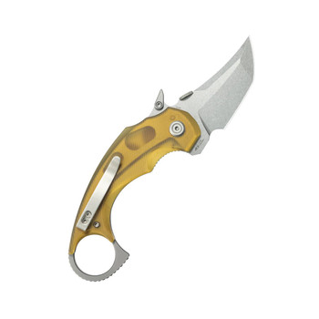 Kubey Jaw Folding Knife Ultem Handle 14C28N Plain Edge Sandblast Finish KU439C Kubey Jaw Folding Knife Ultem Handle 14C28N Plain Edge Sandblast Finish KU439C