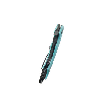 Kubey Jaw Folding Knife Tiffany Blue G10 Handle 14C28N Plain Edge Blackwash Finish KU439D Kubey Jaw Folding Knife Tiffany Blue G10 Handle 14C28N Plain Edge Blackwash Finish KU439D