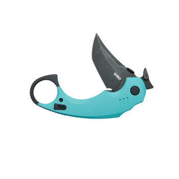 Kubey Jaw Folding Knife Tiffany Blue G10 Handle 14C28N Plain Edge Blackwash Finish KU439D Kubey Jaw Folding Knife Tiffany Blue G10 Handle 14C28N Plain Edge Blackwash Finish KU439D