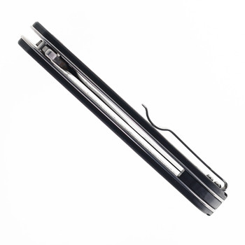 FreeTiger Folding Knife Black Carbon Fiber Handle D2 Plain Edge FT916-BK-CF