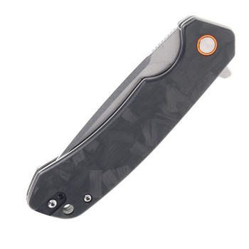 FreeTiger Folding Knife Black Carbon Fiber Handle D2 Plain Edge FT916-BK-CF
