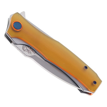 FreeTiger Folding Knife Ultem Handle D2 Plain Edge Satin/Black Finish FT81-PEI