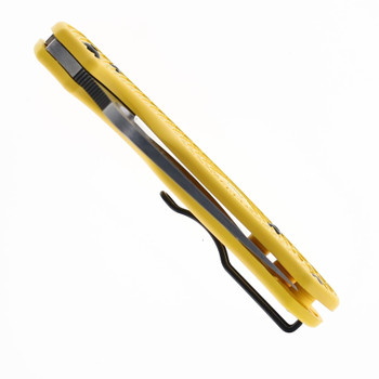 Spyderco Para 3 Lightweight Salt Folding Knife Yellow FRN Handle Magnacut Serrated Edge C223SYL