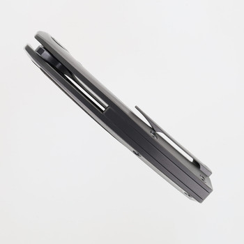 TwoSun Folding Knife Titanium/Carbon Fiber Handle K110 Plain Edge TS566-K110