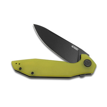 Kubey Nova Folding Knife Yellow G10 Handle D2 Plain Edge Black Stonewash Finish KU417C Kubey Nova Folding Knife Yellow G10 Handle D2 Plain Edge Black Stonewash Finish KU417C