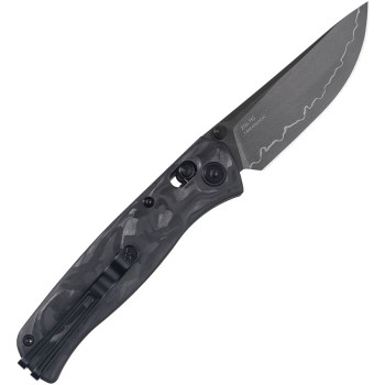 SRM 255L-FB2 Folding Knife Shredded Carbon Fiber Handle Plain Edge SRM255LFB2