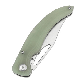Tenable Gideon Folding Knife Jade G10 Handle Nitro-V Plain Edge Stonewash Finish T1119A3