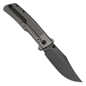 Kansept Bison Folding Knife Grey Titanium Handle S35VN Plain Edge Blackwash Finish K1108A3 Kansept Bison Folding Knife Grey Titanium Handle S35VN Plain Edge Blackwash Finish K1108A3