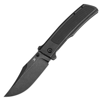 Kansept Bison Folding Knife Blackwash Titanium Handle S35VN Plain Edge Blackwash Finish K1108A4 Kansept Bison Folding Knife Blackwash Titanium Handle S35VN Plain Edge Blackwash Finish K1108A4