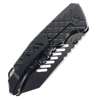 PMP Knives Beast Prime Pocket Knife Black Titanium Handle 3V Steel Blade PMP Knives Beast Prime Pocket Knife Black Titanium Handle 3V Steel Blade