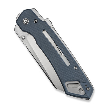 Civivi Buster (Updated version) FG Folding Knife Neutral Blue Coarse G10 Handle Nitro-V Plain Edge Satin Finish C24052-2