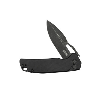 Kubey RDF Pocket Folding Knife Black G-10 Handle 3.11" Blackwash 14C28N Blade Knife KU316G Kubey RDF Pocket Folding Knife Black G-10 Handle 3.11" Blackwash 14C28N Blade Knife KU316G