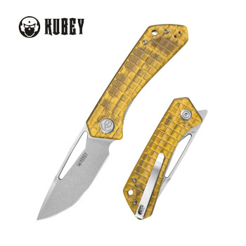 Kubey Thalia Front Flipper EDC Pocket Folding Knife Ultem Handle