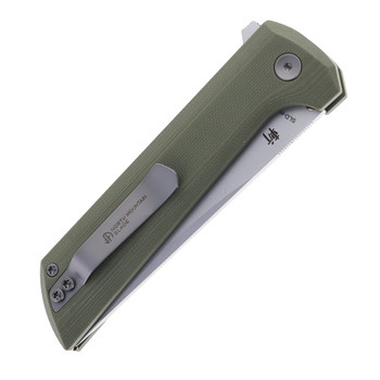 North Mountain Blades CHOP 2 Folding Knife Green G10 Handle SLD-Magic Plain Edge
